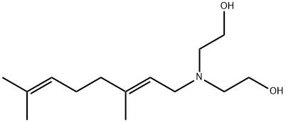 Ethanol, 2,2'-[(3,7-dimethyl-2,6-octadienyl)imino]bis-, (E)- (9CI) 结构式