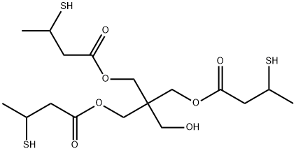 Butanoic acid, 3-mercapto-, 1,1'-[2-(hydroxymethyl)-2-[(3-mercapto-1-oxobutoxy)methyl]-1,3-propanediyl] ester 结构式