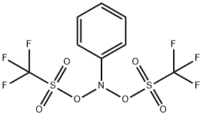 Methanesulfonic acid, 1,1,1-trifluoro-, phenylazanylidene ester 结构式