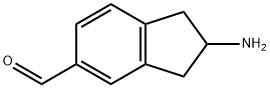 2-氨基-2,3-二氢-1H-茚-5-甲醛 结构式