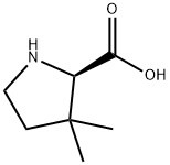 3,3-二甲基-D-脯氨酸 结构式