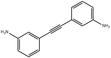 双(3-氨基苯基)乙炔 结构式