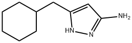1H-Pyrazol-3-amine, 5-(cyclohexylmethyl)- 结构式