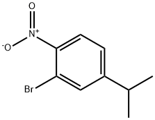 2-溴-4-(1-甲基乙基)-1-硝基苯 结构式