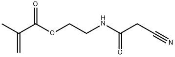 2-(2-氰基乙酰氨基)乙基 甲基丙烯酸酯 结构式