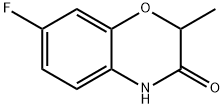 2H-1,4-Benzoxazin-3(4H)-one, 7-fluoro-2-methyl- 结构式