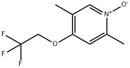 Pyridine, 2,5-dimethyl-4-(2,2,2-trifluoroethoxy)-, 1-oxide 结构式