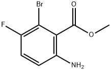 6-氨基-2-溴-3-氟苯甲酸甲酯 结构式