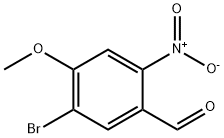 5-溴-4-甲氧基-2-硝基苯甲醛 结构式