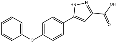 JR-3110, 3-(4-Phenoxyphenyl)-1H-pyrazole-5-carboxylic acid, 97% 结构式