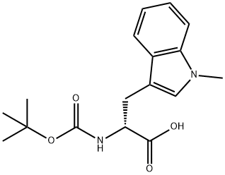 BOC-D-TRP(1-ME)-OH 结构式