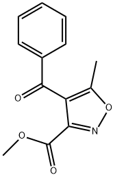 4-苯甲酰基-5-甲基-1,2-噁唑-3-羧酸甲酯 结构式