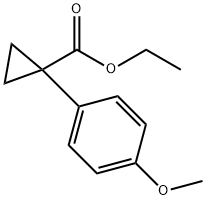 Cyclopropanecarboxylic acid, 1-(4-methoxyphenyl)-, ethyl ester 结构式