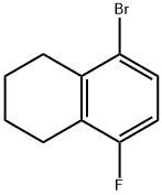 5-Bromo-8-fluoro-1,2,3,4-tetrahydronaphthalene 结构式