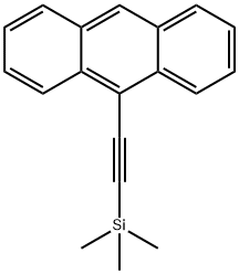 (蒽-9-乙炔基)三甲基硅烷 结构式