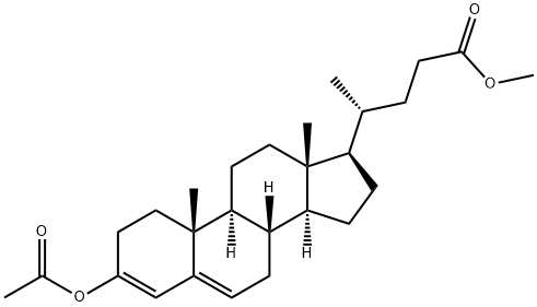 Chola-3,5-dien-24-oic acid, 3-(acetyloxy)-, methyl ester 结构式