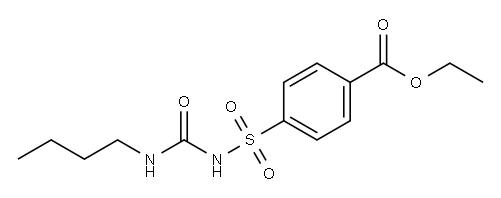 Tolbutamide 4-Carboxy Ethyl Ester 结构式