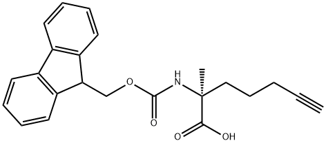 (S)-N-FMOC-Α-(4-PENTYNYL)ALANINE 结构式