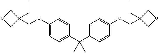 Oxetane, 3,3'-[(1-methylethylidene)bis(4,1-phenyleneoxymethylene)]bis[3-ethyl- 结构式