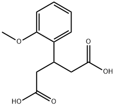 3-(2-甲氧基苯基)戊二酸 结构式