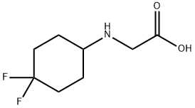 N-(4,4-Difluorocyclohexyl)glycine HCl 结构式