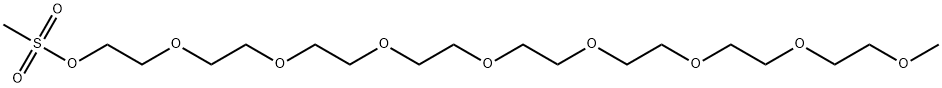 m-PEG9-Ms 结构式