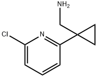 (1-(6-氯吡啶-2-基)环丙基)甲胺 结构式