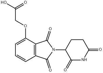 2-((2-(2,6-DIOXOPIPERIDIN-3-YL)-1,3-DIOXOISOINDOLIN-4-YL]OXY]ACETIC ACID 结构式