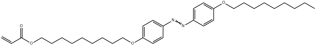 2-Propenoic acid, 9-[4-[2-[4-(nonyloxy)phenyl]diazenyl]phenoxy]nonyl ester 结构式