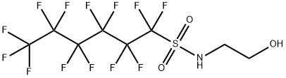 1-Hexanesulfonamide, 1,1,2,2,3,3,4,4,5,5,6,6,6-tridecafluoro-N-(2-hydroxyethyl)- 结构式