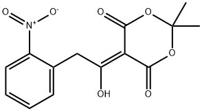 1,3-Dioxane-4,6-dione, 5-[1-hydroxy-2-(2-nitrophenyl)ethylidene]-2,2-dimethyl- 结构式