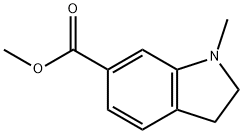 Methyl 1-Methyl-2,3-dihydro-1H-indole-6-carboxylate 结构式