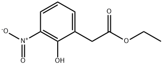 2-(2-羟基-3-硝基苯基)乙酸乙酯 结构式