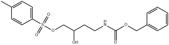 toluene-4-sulfonic acid (rac)-4-benzyloxycarbonylamino-2-hydroxy-butyl ester 结构式