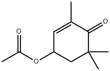 2-Cyclohexen-1-one, 4-(acetyloxy)-2,6,6-trimethyl- 结构式