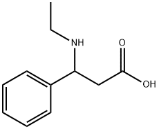 3-(Ethylamino)-3-phenylpropanoic acid 结构式