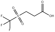 3-三氟甲磺酰基丙酸 结构式