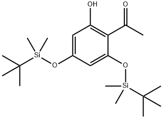 Ethanone, 1-[2,4-bis[[(1,1-dimethylethyl)dimethylsilyl]oxy]-6-hydroxyphenyl]- 结构式