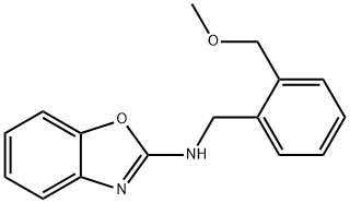 N-{[2-(methoxymethyl)phenyl]methyl}-1,3-benzoxazol-2-amine 结构式