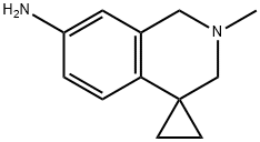 2-METHYL-2,3-DIHYDRO-1H-SPIRO[CYCLOPROPANE-1,4-ISOQUINOLIN]-7-AMINE 结构式