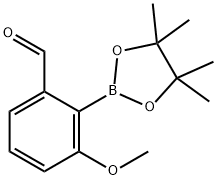 3-甲氧基-2-(4,4,5,5-四甲基-1,3,2-二氧杂硼烷-2-基)苯甲醛 结构式