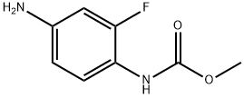 正(4-氨基-2-氟苯基)氨基甲酸甲酯 结构式