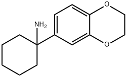 1-(2,3-Dihydro-1,4-benzodioxin-6-yl)cyclohexanamine 结构式