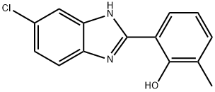 2-(5-chloro-1H-1,3-benzodiazol-2-yl)-6-methylphenol 结构式