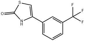 4-[3-(Trifluoromethyl)phenyl]-2,3-dihydro-1,3-thiazol-2-one 结构式