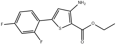 Ethyl 3-Amino-5-(2,4-difluorophenyl)thiophene-2-carboxylate 结构式