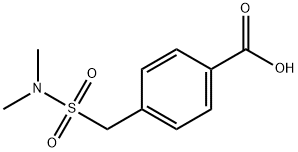 4-[(二甲基氨磺酰基)甲基]苯甲酸 结构式