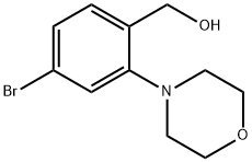 4-bromo-2-(morpholin-4-yl)phenyl]methanol 结构式