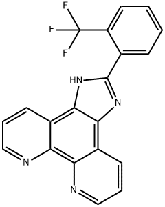 2-(2-trifluoroMethylphenyl)iMidazole[4,5f][1,10]phenanthroline 结构式