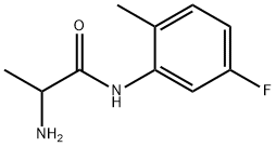 N~1~-(5-fluoro-2-methylphenyl)alaninamide(SALTDATA: HCl) 结构式